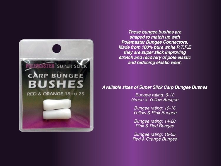 Drennan Bungee Bushes Margin Carp Pole Fishing Tip Bushes - PTFE - Easy Fit (Pack Of 2)