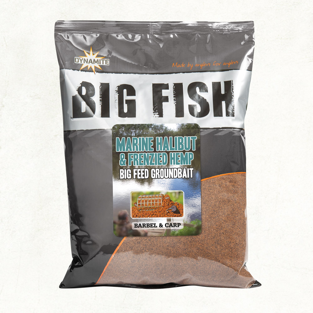 Dynamite Baits Big Fish Marine Halibut & Frenzied Hempseed Groundbait DY1470