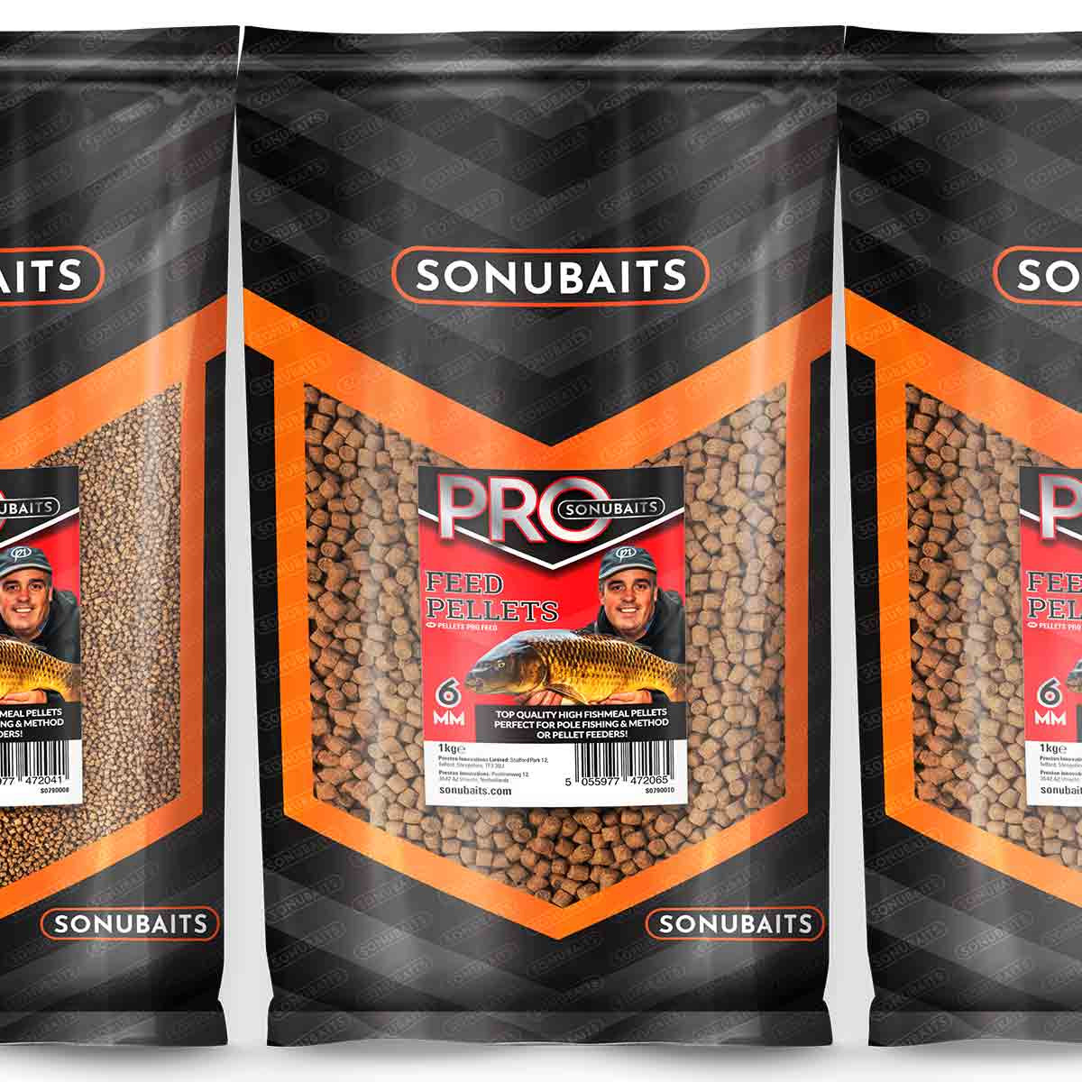 Sonubaits Pro Feed Pellets S0790012/11/10/09/08 1kg