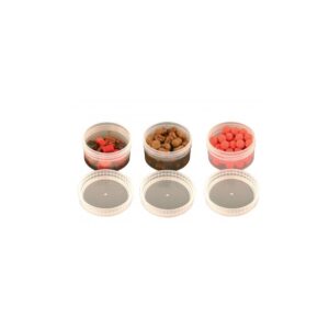 Fox Bait and Glug Pot Sets Clear Half Size x6 CAC394