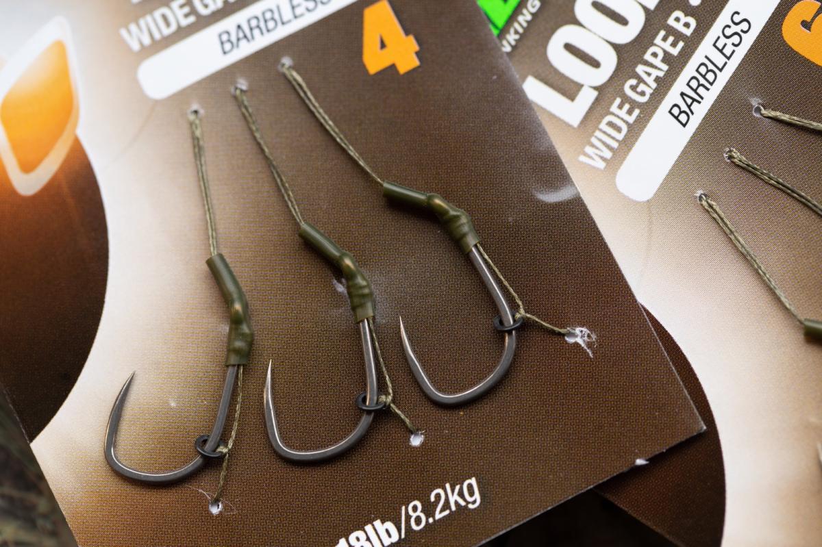 Korda DF Rig Pre-Tied Hair Rigs For Carp Fishing – Choose Barbed Or Barbless