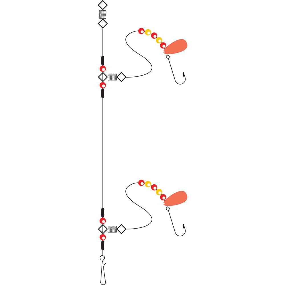 Tronix Flattie Flapper Rig - Size 2 - Bordon Angling Centre