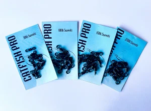 Catfish Pro Black Barrel Swivels